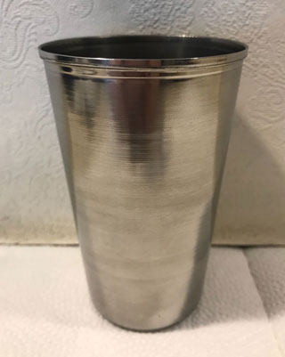 Vaso de acero